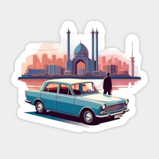 Classic car in Iran Sticker